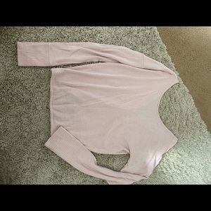 Open back sweater